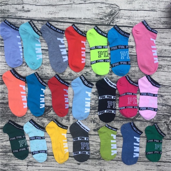 PINK Victoria's Secret Other - 8 pairs of Victoria secret PINK socks myst…